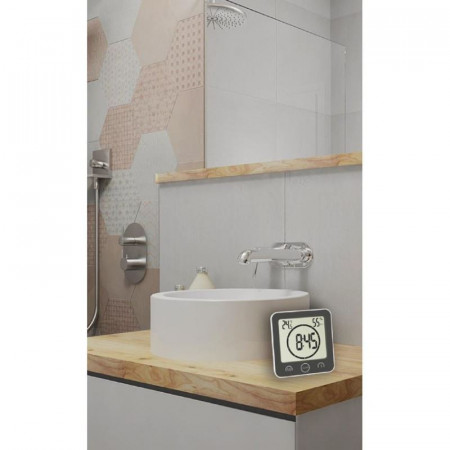 Ceas digital cu timer si termohigrometru pentru bucatarie si baie TFA 60.4001.10 - Img 4