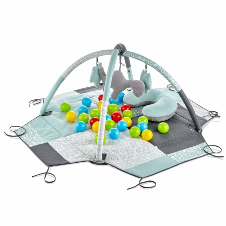 Centru de joaca cu bile BabyJem Toy Ball Play Mat - Img 3