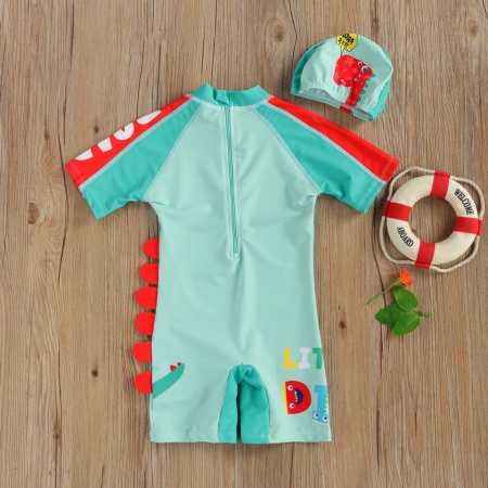 Costum intreg de surf cu dinozauri Drool - Img 4