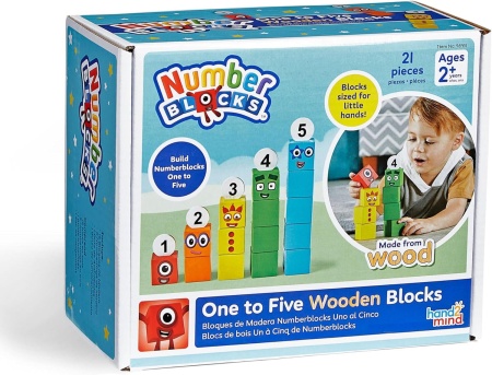 Cuburi din lemn Numberblocks - De la 1 la 5 - Img 5