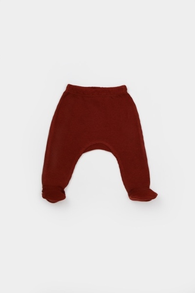 Cutie 4 piese pentru nou nascut - 100% bumbac organic - Caramiziu, BabyCosy - Img 4