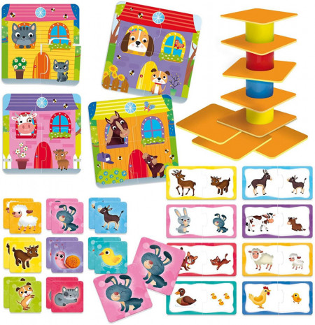 Joc de logica 4 in 1 - Animalute jucause - Img 4