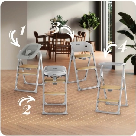 Neno Sapori Gray scaun de hranire multifunctional 4 in 1 - Img 3