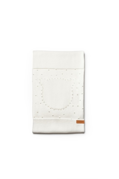 Paturica cu ursulet pentru nou nascut, 100% bumbac organic, TeddyBear, BabyCosy, ecru - Img 2
