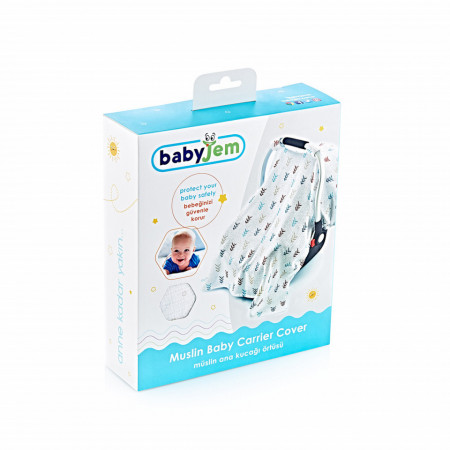 Protectie soare din muselina pentru scaun auto 0-13 kg (Model: Inele colorate) - Img 5