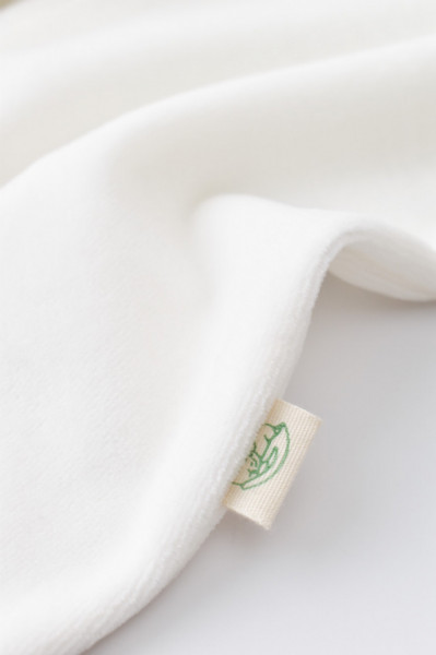 Salopeta cu maneca lunga si fermoar din 80%bumbac organic si 20% poliester - Ecru, Baby Cosy (Marime: 12-18 Luni) - Img 6