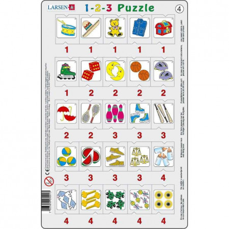 Set 12 Puzzle-uri 1-2-3, 25 Piese Larsen LRP46 - Img 5