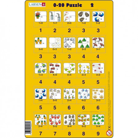 Set 16 Puzzle-uri 0 - 20, 25 Piese Larsen LRP47 - Img 4