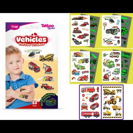 Set 53 tatuaje temporare tip autocolante Masini Tytoo KOPXX1800014 - Img 3
