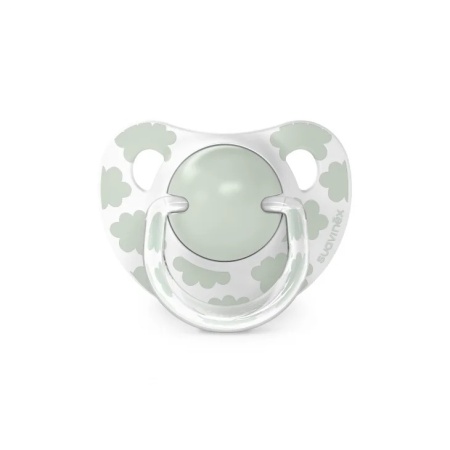 Suzeta anatomica din silicon, 2 buc 0-6 luni verde Dreams - Img 3