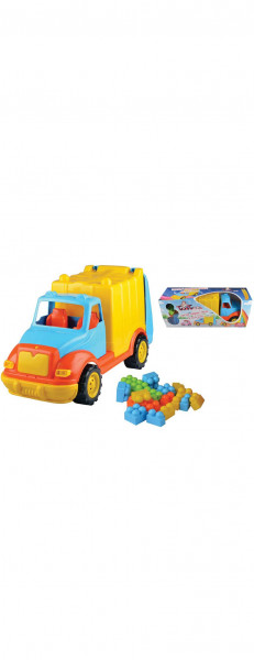 Camion pentru gunoi 48 cm cu 38 piese constructie Ucar Toys UC86 - Img 2
