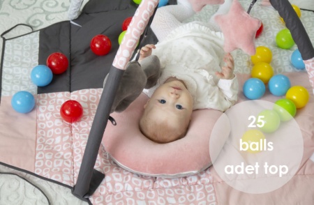 Centru de joaca cu bile BabyJem Toy Ball Play Mat - Img 6
