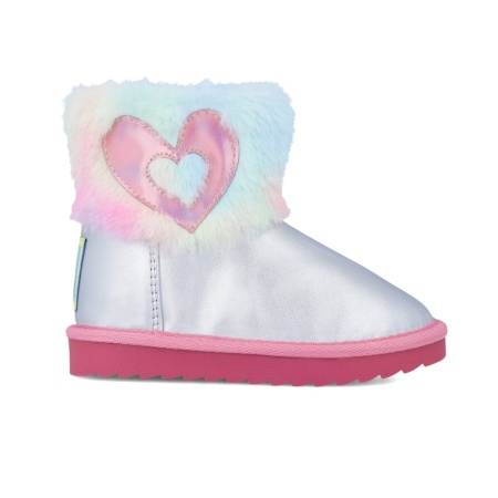Cizmulite pentru fetite Inimioara, Agatha Ruiz De La Prada, argintiu - Img 2