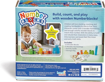 Cuburi din lemn Numberblocks - De la 1 la 5 - Img 6