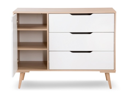 Mobilier Camera copii Si Bebelusi KLUPS IWO Alb-Natur - Img 5