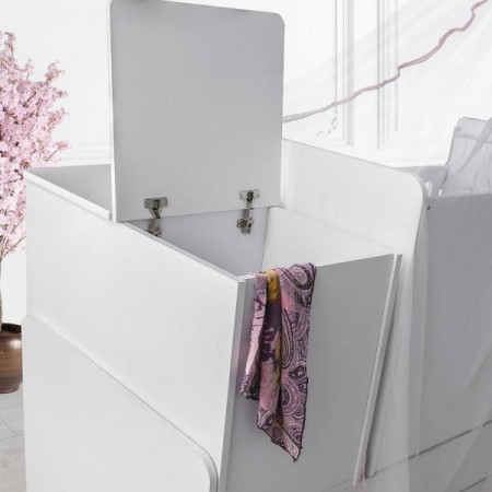 Patut transformabil MyKids Sofia Alb Roz 180x80 - Img 3