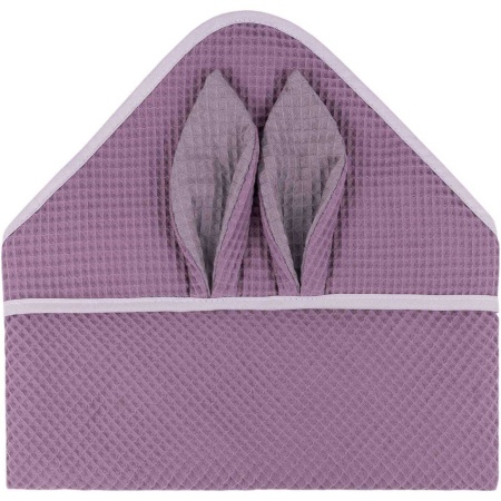 Prosop de baie cu gluga Waffle Bunny 80x80 cm Infantilo IF2511 - Img 6