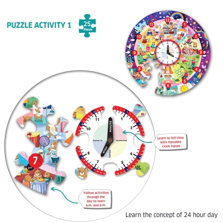 Puzzle - Ursuletul invata ceasul - Img 3