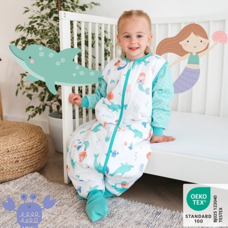 Sac de dormit cu picioruse si maneca lunga detasabila Mermaid 80 cm + manseta 1.0 Tog - Img 3