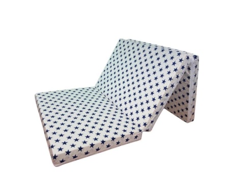 Saltea Pliabila Spuma Poliuretanica 120x60x5 cm - Dark Blue Stars - Img 3