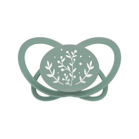 Set 2 suzete nip My Butterfly cu tetina ortodontica din silicon, forma simetrica, din materiale naturale regenerabile, fara BPA, cutie de transport si sterilizare, 16-32 luni, verde, nip My Butterfly Green 38862 - Img 3