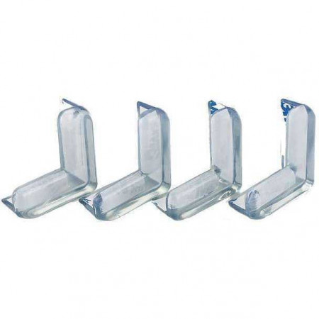 Set 4 aparatori din silicon pentru colturi 4x4x1.5 cm Ikonka IK6821 - Img 2