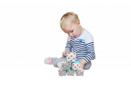 Set 6 cuburi de joaca textile MyKids 10x10 cm - Img 3