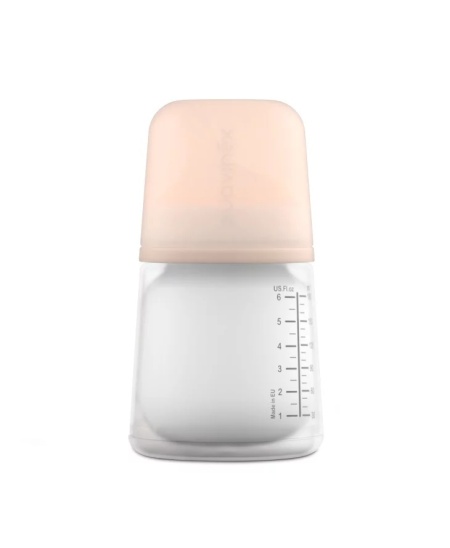 Set biberon anticolici 180 ml + tetina cu debit variabil + saculet silicon Zero Zero Suavinex - Img 4