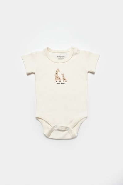 Set de 10 piese pentru nou nascut, 100% bumbac organic, Giraffe, BabyCosy - Img 2