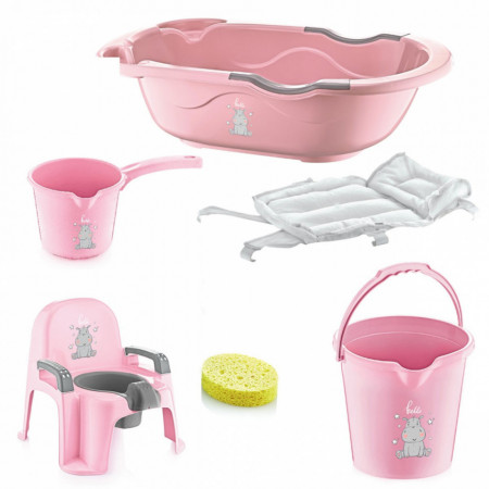 Set de baie cu 6 piese BabyJem Bebe Lux (Culoare: Bleu) - Img 8