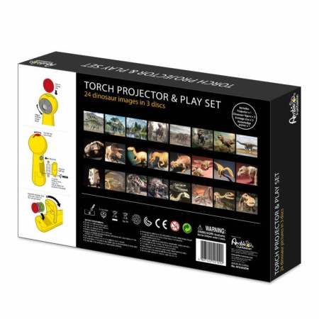 Set proiector tip lanterna &amp; 3 figurine - Dinozauri - Img 4