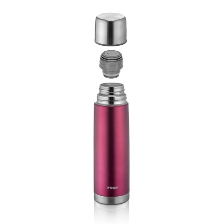 Sticla termos din otel inoxidabil vidat ColourCup, 450 ml, rosu, Reer 90524 - Img 7