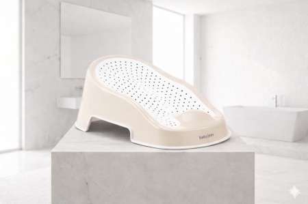 Suport pentru baie Soft Touch BabyJem, Bej - Img 2