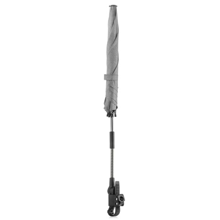 Umbrela parasolar carucior copii, protectie UV 80+, forma patrata 80 cm, reglabila 180°, prindere universala anti-alunecare, gri melange, Reer ShineSafe 84271 - Img 7