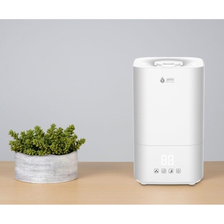 Umidificator cu ultrasunete Airbi CUBOID, afisaj umiditate, temporizator, difuzor aromaterapie, mod nocturn, alb, BI1511 - Img 6