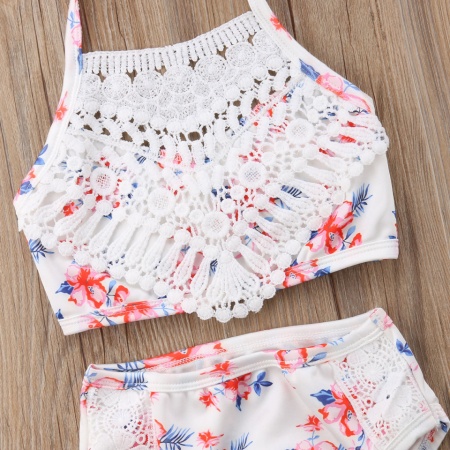 Costum de baie cu talie inalta si dantela Drool - Img 3