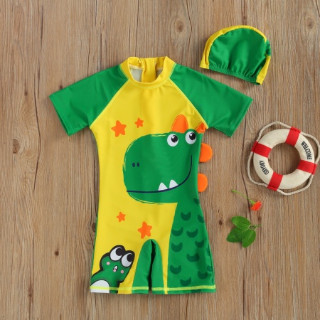 Costum intreg de surf cu dinozauri Drool - Img 7