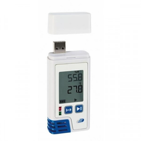 Data Logger profesional cu afisaj pentru temperatura si umiditate cu certificat de etalonare LOG210 PDF - Img 1