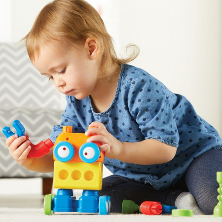 Hai sa construim - 1, 2, 3 Robotel colorat - Img 4