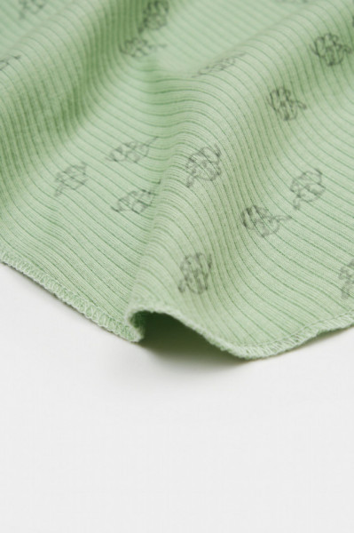 Paturica Printed, BabyCosy, 50% modal+50% bumbac, Verde, 85X85 cm - Img 4
