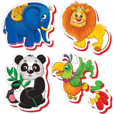 Puzzle Bebe Animale de la Zoo, 18 piese Roter Kafer RK1102-04 - Img 2