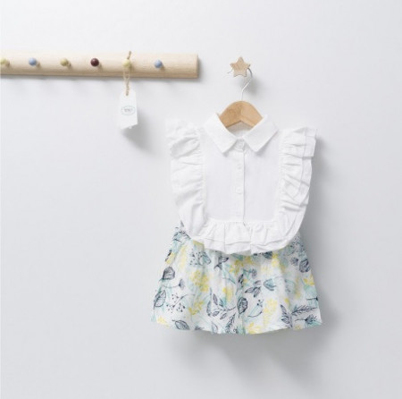 Rochita de fetita Barcelona, Tongs baby (Culoare: Roz, Marime: 24-36 luni) - Img 4