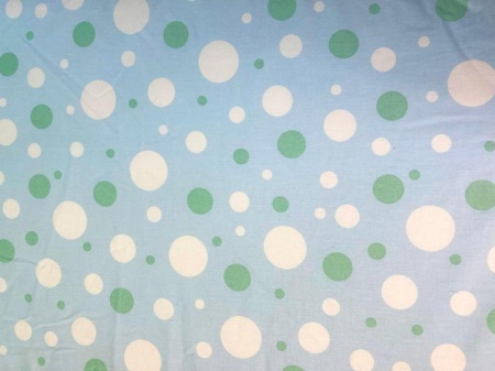 Saltea Pliabila Spuma Poliuretanica 120x60x5 cm - Light Blue with Dots - Img 2