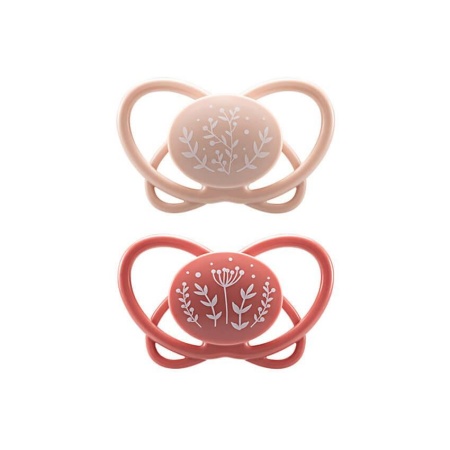 Set 2 Suzete MyButterfly din silicon, forma anatomica, simetrica, tetina ortodontica flexibila, cu cutie de transport si sterilizare, 5-18 luni, nip first moments 31611 - Img 5