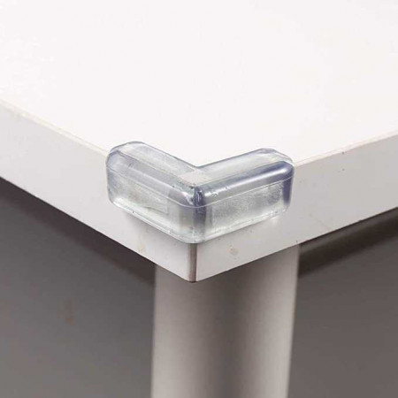 Set 4 aparatori din silicon pentru colturi 4x4x1.5 cm Ikonka IK6821 - Img 3