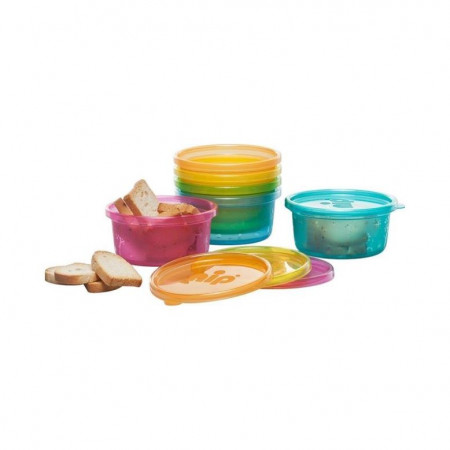 Set 6 boluri cu capac pentru alimente 0+ Nip 37063 - Img 4