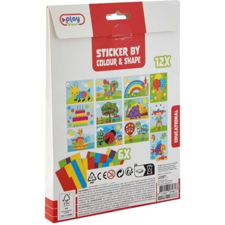 Set creativ cu stickere pe culori si forme Grafix GR100062 - Img 4