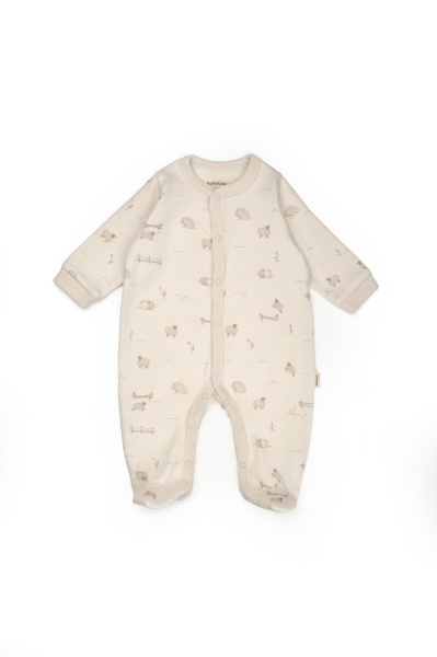 Set de 10 piese pentru nou nascut, 100% bumbac organic, Lamb, BabyCosy - Img 3