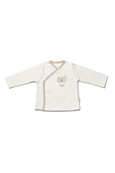 Set de 5 piese pentru nou nascut, 100% bumbac organic, TeddyBear, BabyCosy - Img 2