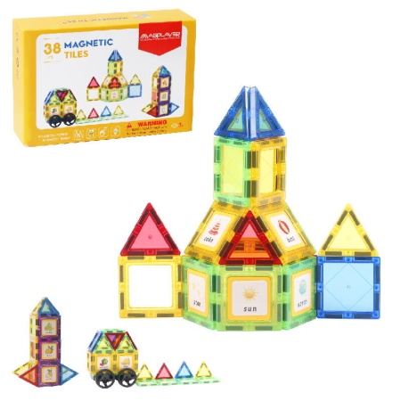 Set de constructie magnetic 3D - 38 piese - Img 3